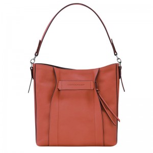 Orange Longchamp 3D M Women's Hobo Bag | 2754-HSRQA